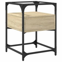 Table de chevet chêne sonoma 40x40x55 cm bois d’ingénierie 627248627248