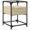 Table de chevet chêne sonoma 40x40x55 cm bois d’ingénierie 627248627248