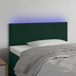 Tête de lit à LED Vert foncé 80x5x78/88 cm Velours 627249627249