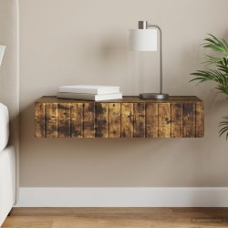 Table d'appoint murale Chêne fumé 87,5 x 34,5 x 17 cm 627250627250