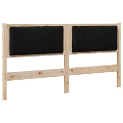 Tête de lit capitonnée Marron 150 cm Pin massif 627251627251