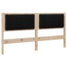 Tête de lit capitonnée Marron 150 cm Pin massif 627251627251