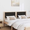 Tête de lit capitonnée Marron 150 cm Pin massif 627251627251
