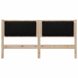 Tête de lit capitonnée Marron 150 cm Pin massif 627251627251