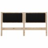 Tête de lit capitonnée Marron 150 cm Pin massif 627251627251