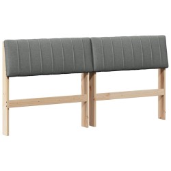 Tête de lit capitonnée Gris foncé 150 cm Pin massif 627253627253