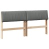 Tête de lit capitonnée Gris foncé 150 cm Pin massif 627253627253
