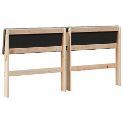 Tête de lit capitonnée Gris foncé 150 cm Pin massif 627253627253