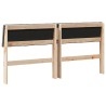 Tête de lit capitonnée Gris foncé 150 cm Pin massif 627253627253