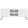 Meuble TV industriel Blanc 105x35x42 cm Métal 627255627255
