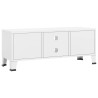 Meuble TV industriel Blanc 105x35x42 cm Métal 627255627255