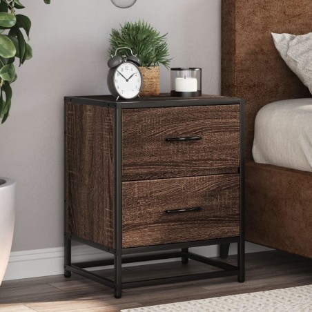 Tables de chevet 2 pcs chêne marron 40x31x50 cm bois ingénierie 627256627256