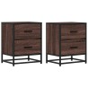 Tables de chevet 2 pcs chêne marron 40x31x50 cm bois ingénierie 627256627256