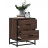 Tables de chevet 2 pcs chêne marron 40x31x50 cm bois ingénierie 627256627256