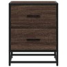 Tables de chevet 2 pcs chêne marron 40x31x50 cm bois ingénierie 627256627256