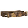 Table d'appoint murale Chêne fumé 87,5 x 34,5 x 17 cm 627258627258