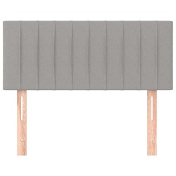 Tête de lit Gris clair 100x5x78/88 cm Tissu 627262627262