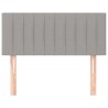 Tête de lit Gris clair 100x5x78/88 cm Tissu 627262627262