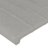 Tête de lit Gris clair 100x5x78/88 cm Tissu 627262627262