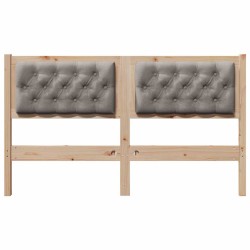 Tête de lit Autre Marron et taupe 150 cm Bois massif en pin 627263627263