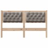 Tête de lit Autre Marron et taupe 150 cm Bois massif en pin 627263627263