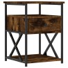 Table de chevet chêne fumé 40x42x55 cm bois d'ingénierie 627265627265