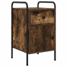 Table de chevet 2 pc Chêne fumé 35 x 36,5 x 61 cm 627266627266