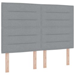 Tête de lit Gris clair 144 cm tissu 627269627269