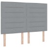 Tête de lit Gris clair 144 cm tissu 627269627269