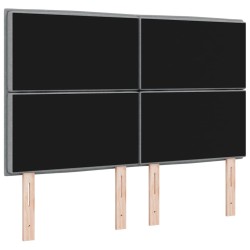 Tête de lit Gris clair 144 cm tissu 627269627269