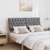 Tête de lit capitonnée Gris foncé 150 cm Pin massif 627270627270