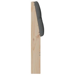 Tête de lit capitonnée Gris foncé 150 cm Pin massif 627270627270