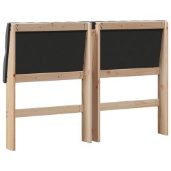 Tête de lit capitonnée Gris foncé 150 cm Pin massif 627270627270