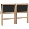 Tête de lit capitonnée Gris foncé 150 cm Pin massif 627270627270