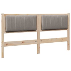 Tête de lit capitonnée Marron 150 cm Pin massif 627273627273