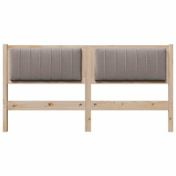 Tête de lit capitonnée Marron 150 cm Pin massif 627273627273