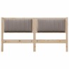 Tête de lit capitonnée Marron 150 cm Pin massif 627273627273
