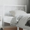 Tête de lit de remplacement métal blanc 100 cm 627276627276