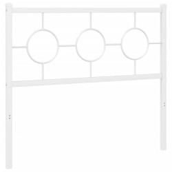 Tête de lit de remplacement métal blanc 100 cm 627276627276