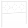 Tête de lit de remplacement métal blanc 100 cm 627276627276