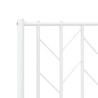 Tête de lit de remplacement métal blanc 180 cm 627277627277