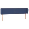 Tête de lit avec oreilles Bleu 203x23x78/88 cm Tissu 627279627279