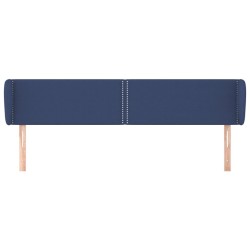 Tête de lit avec oreilles Bleu 203x23x78/88 cm Tissu 627279627279