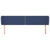 Tête de lit avec oreilles Bleu 203x23x78/88 cm Tissu 627279627279