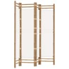 Cloison de séparation pliante 4 panneaux 160 cm Bambou et toile 627280627280