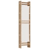 Cloison de séparation pliante 4 panneaux 160 cm Bambou et toile 627280627280
