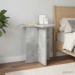 Table d'appoint 2 pcs Gris béton Ø 39 x 38 cm Bois d'ingénierie 627282627282