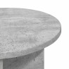Table d'appoint 2 pcs Gris béton Ø 39 x 38 cm Bois d'ingénierie 627282627282