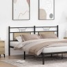 Tête de lit de remplacement chêne sonoma 160 cm bois d'ingénierie et acier 627283627283