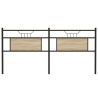 Tête de lit de remplacement chêne sonoma 160 cm bois d'ingénierie et acier 627283627283